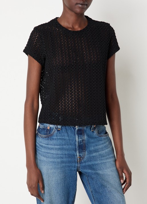 Levi's Fiona semi-transparant T-shirt van kant