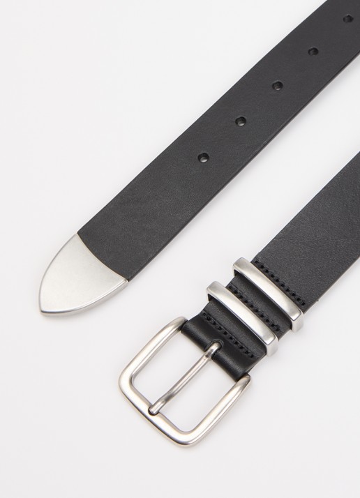 Levi's Freya riem van leer - detail 2 zwart