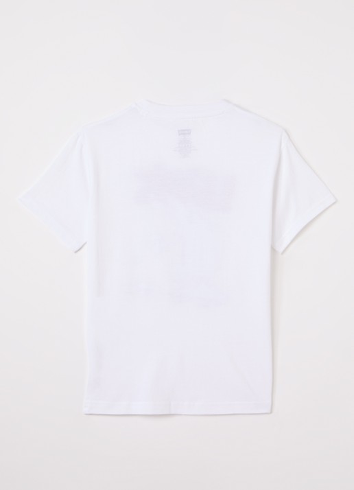 Levi's Fries on the Loose T-shirt met logoprint - voorkant 2 wit