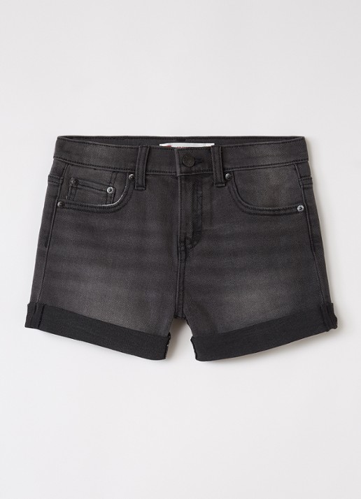 Levi's Girlfriend loose fit korte broek van denim met steekzakken