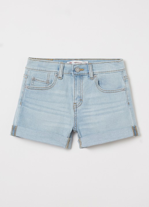 Levi's Girlfriend loose fit korte broek van denim met steekzakken