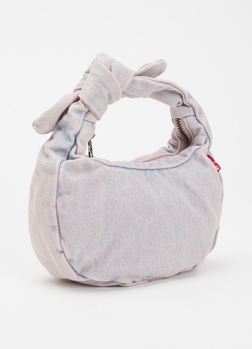 Levi's Handtas van denim - achterkant oudroze