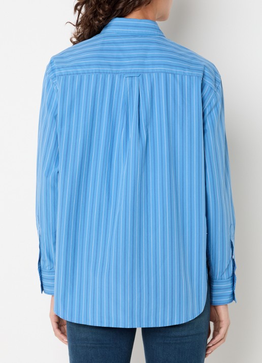 Levi's Harlie blouse met streepprint - achterkant 2 blauw