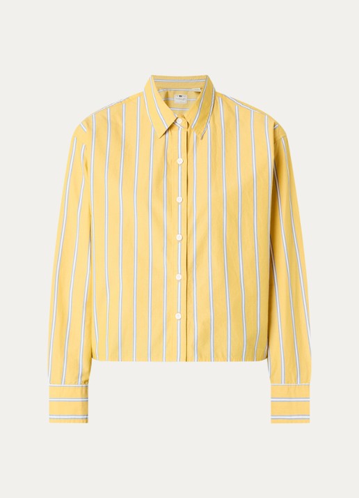 Levi's Harlie blouse met streepprint - voorkant 3 geel