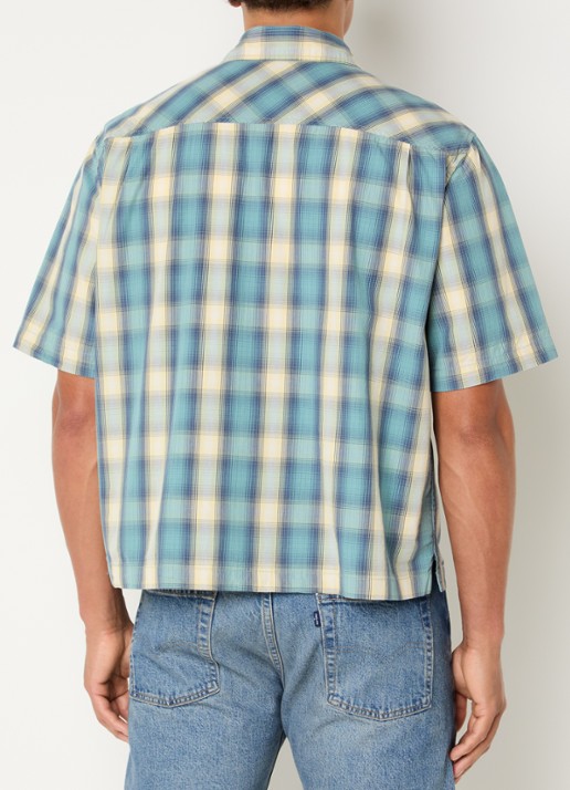 Levi's Harryson overshirt met ruitdessin - achterkant 2 geel