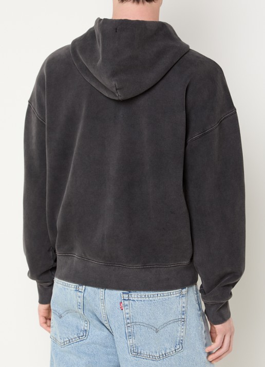 Levi's Hayes sweatvest met steekzakken - achterkant 5 antraciet