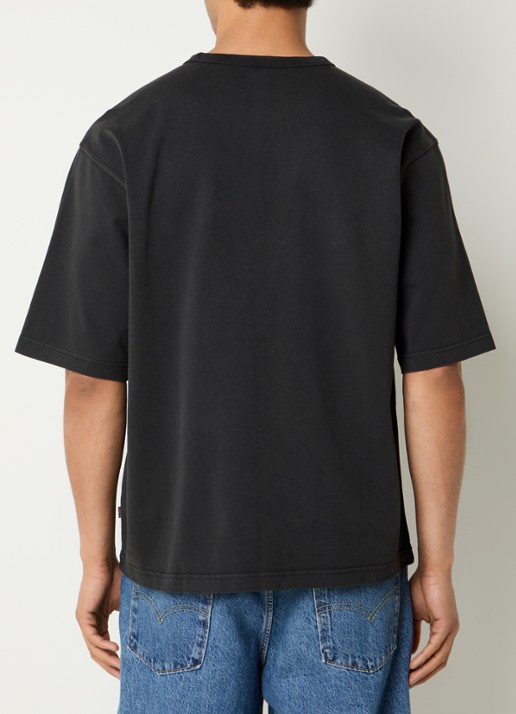 Levi's Heavyweight T-shirt met ronde hals - achterkant 2 zwart