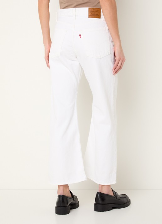 Levi's High waist flared cropped jeans met gekleurde wassing en steekzakken - achterkant 5 wit