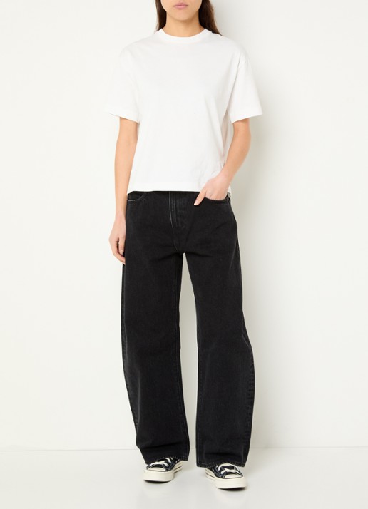 Levi's High waist loose fit jeans met gekleurde wassing - voorkant 4 indigo