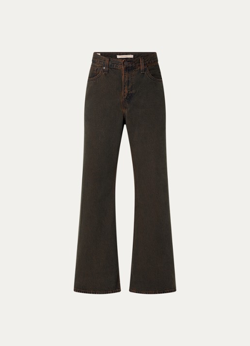 Levi's High waist loose fit jeans met gekleurde wassing - voorkant 4 bruin