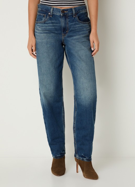 Levi's High waist tapered jeans met medium wassing