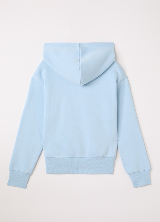 Levi's Hoodie met logo - voorkant 3 lichtblauw