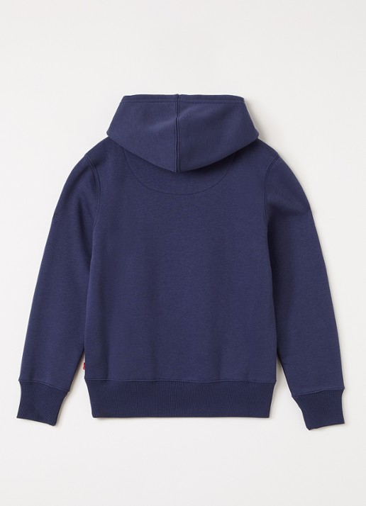 Levi's Hoodie met logoprint - voorkant 3 donkerblauw