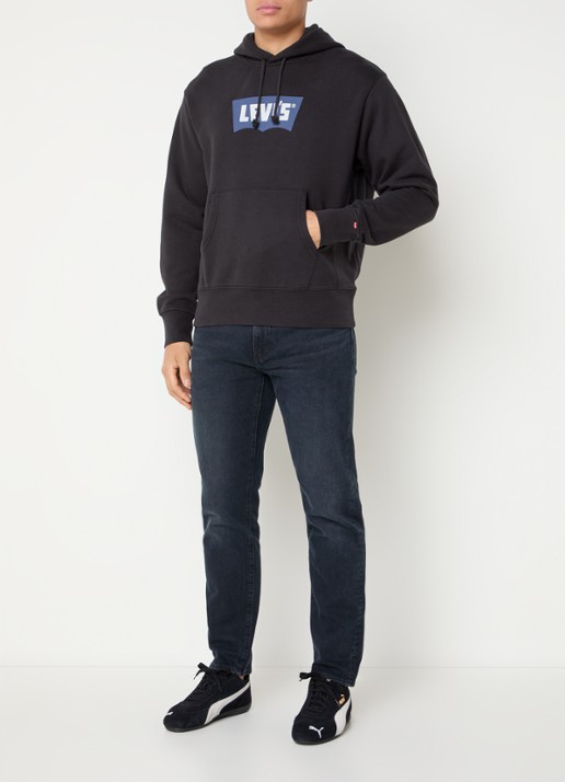 Levi's Hoodie met logoprint - voorkant 5 zwart