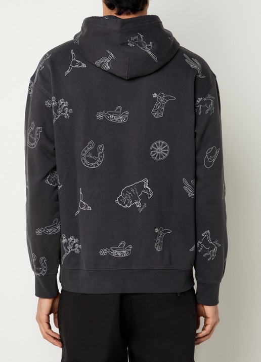 Levi's Hoodie met print - achterkant 5 antraciet