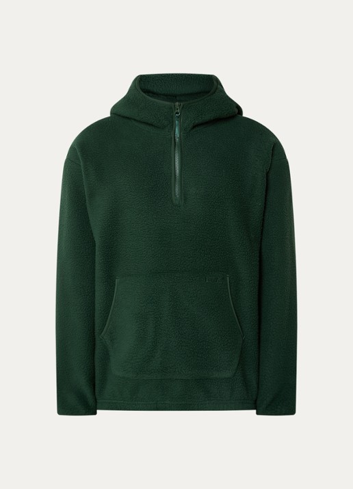 Levi's Hoodie van fleece met halve rits en capuchon