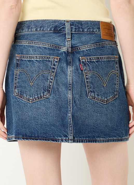 Levi's Icon mini spijkerrok - achterkant 4 indigo