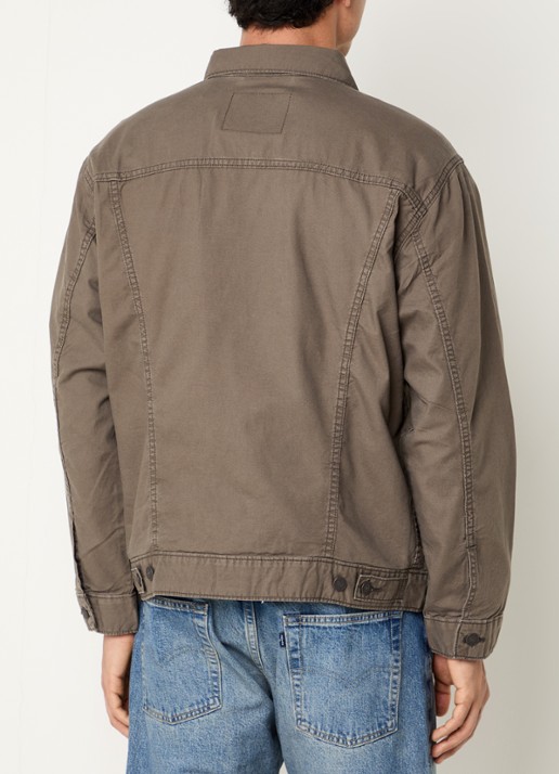Levi's Jack in linnenblend met borst- en steekzakken - achterkant 2 bruin