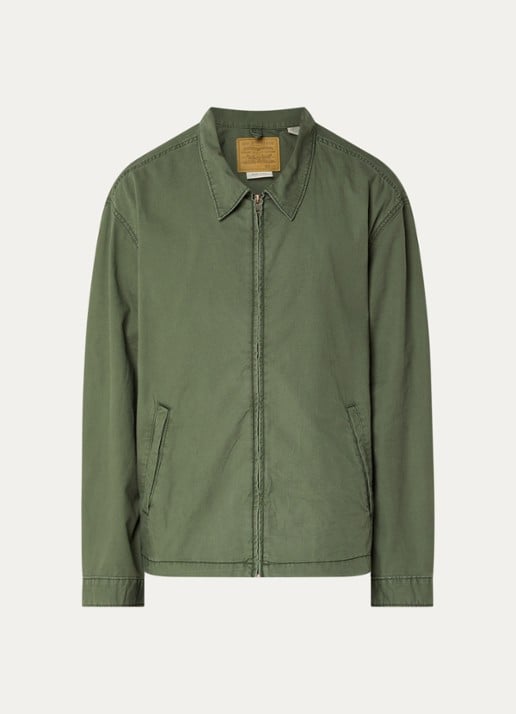 Levi's Jack met steekzakken - voorkant legergroen