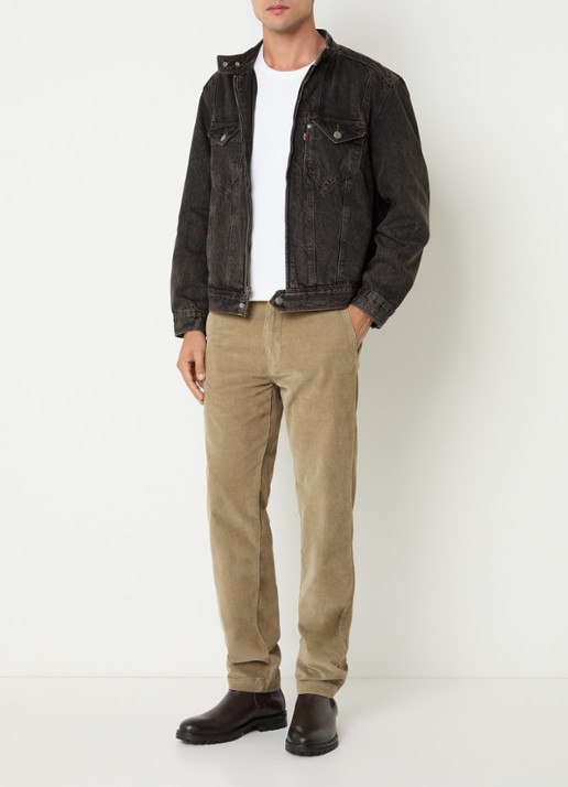 Levi's Jack van denim met verwassen afwerking en steekzakken - voorkant 3 zwart