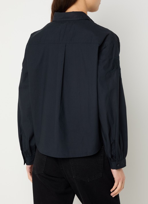 Levi's Janie blouse met broderie - achterkant 4 zwart