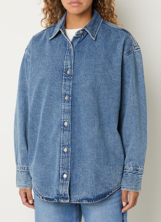 Levi's Jordan blouse van denim met kraag