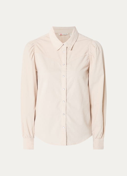 Levi's Juno blouse  - voorkant beige