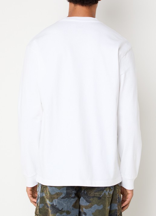 Levi's Long sleeve met ronde hals - achterkant 3 wit
