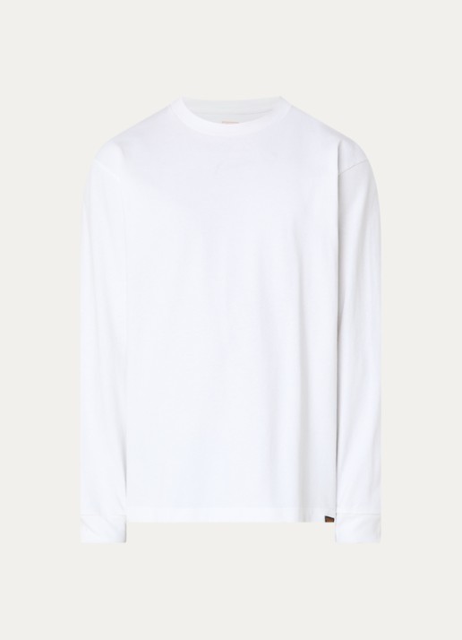 Levi's Long sleeve met ronde hals - voorkant wit