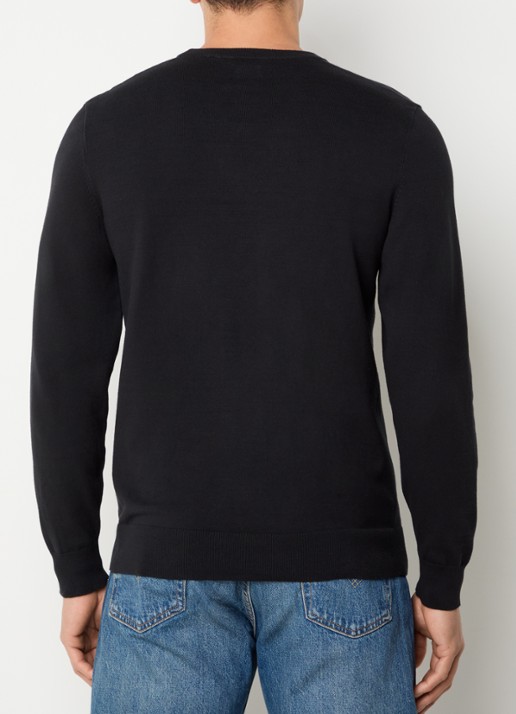 Levi's Longsleeve met logoborduring - achterkant zwart