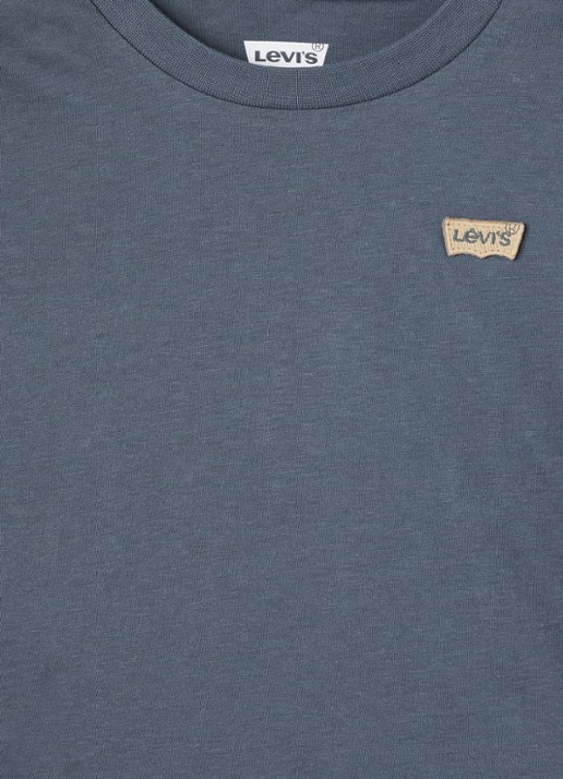 Levi's Longsleeve met logoborduring - detail 3 staalblauw