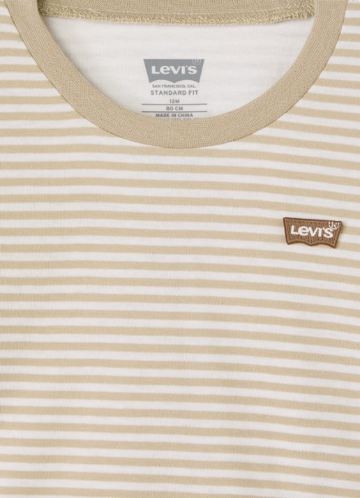 Levi's Longsleeve met streepprint - detail 3 beige