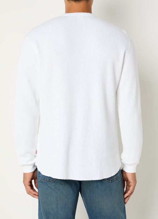 Levi's Longsleeve met structuur - achterkant wit