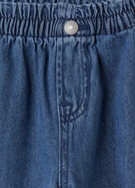 Levi's Loose fit jeans met borduring - detail blauw
