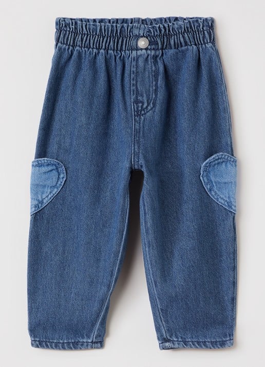 Levi's Loose fit jeans met borduring - voorkant 2 blauw