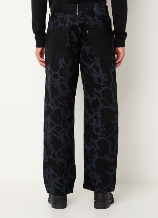 Levi's Loose fit jeans met gekleurde wassing en borduring - achterkant 5 zwart