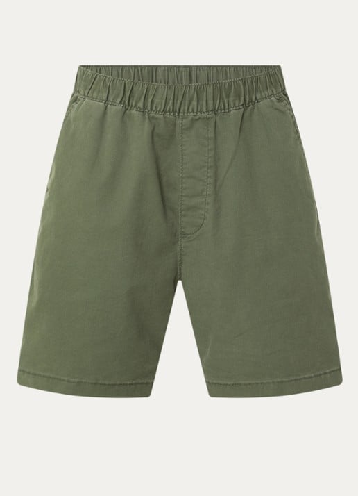 Levi's Loose fit korte broek in linnenblend met steekzakken - voorkant 3 olijfgroen
