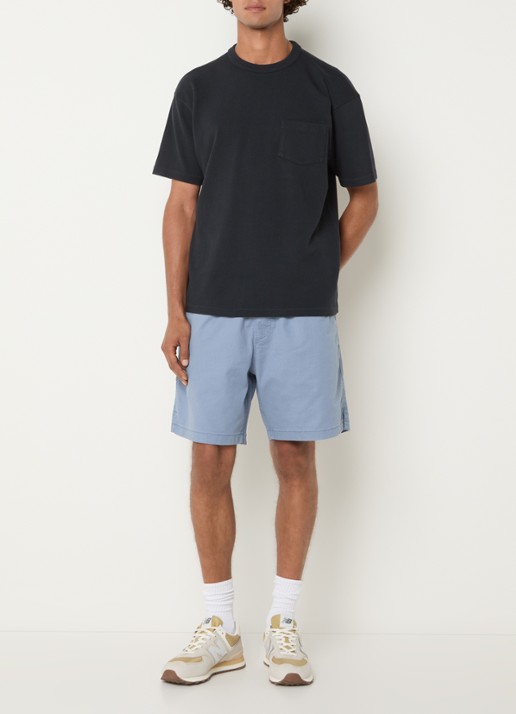 Levi's Loose fit korte broek met steekzakken - voorkant 4 blauwgrijs