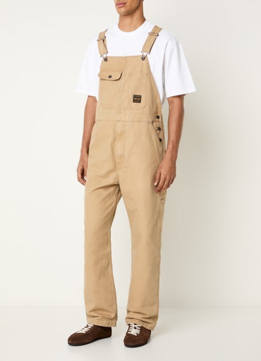 Levi's Loose fit tuinbroek van denim - detail 2 camel