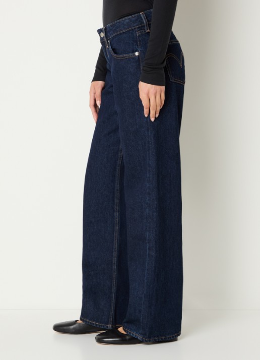 Levi's Low waist loose fit jeans met donkere wassing - detail 2 indigo