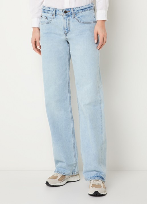 Levi's Low waist loose fit jeans met lichte wassing - detail 3 indigo