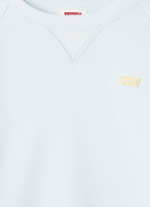 Levi's Meet and Greet sweater met logo - detail 3 lichtblauw