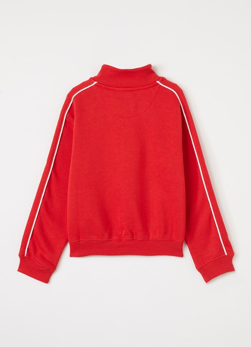 Levi's Meet and Greet sweater met logo - voorkant 3 rood