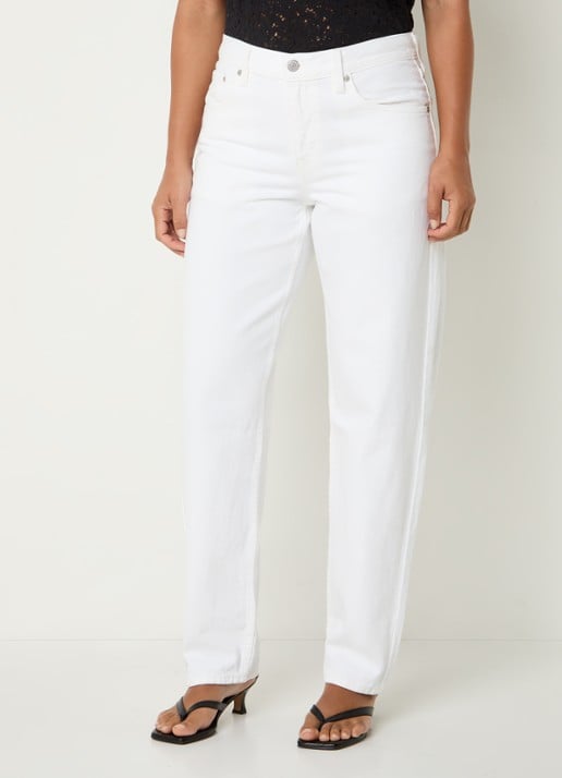 Levi's Mid waist tapered jeans met gekleurde wassing