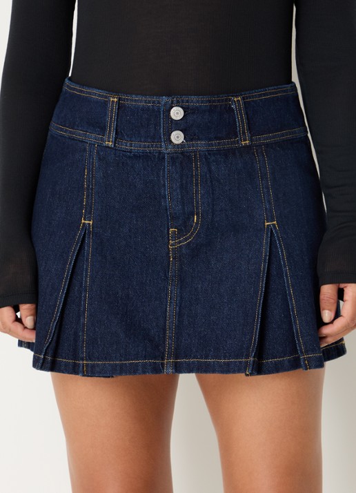 Levi's Mini spijkerrok met plooidetail