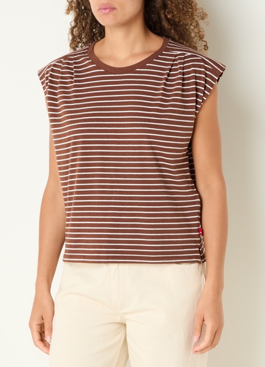 Levi's Mouwloos T-shirt met streepprint