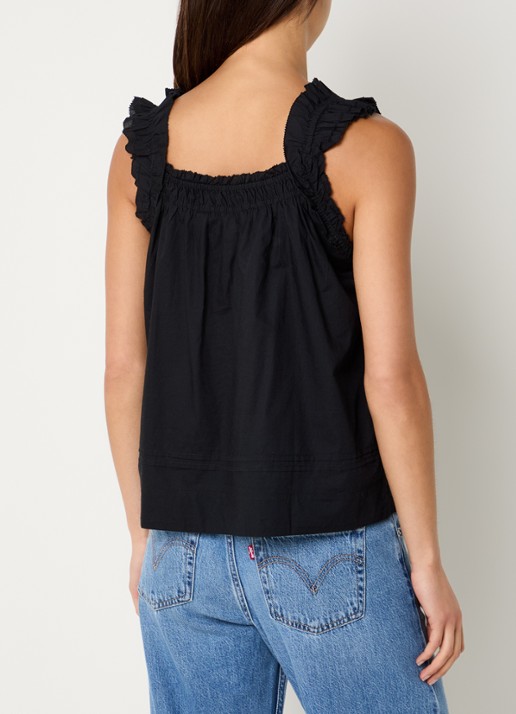 Levi's Mouwloze top met rechthoekige hals - achterkant 4 zwart