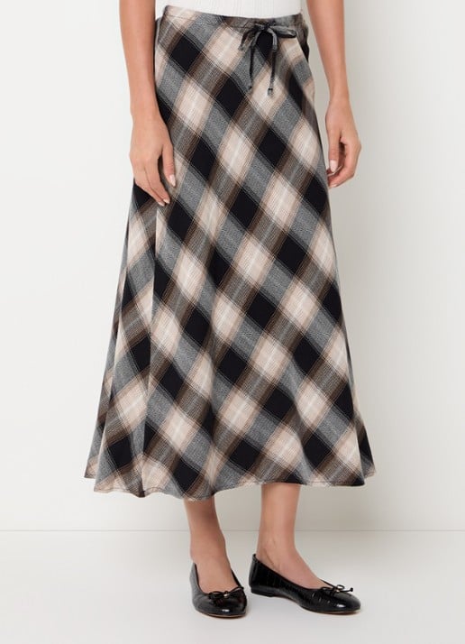 Levi's Noemi maxi rok met ruitdessin