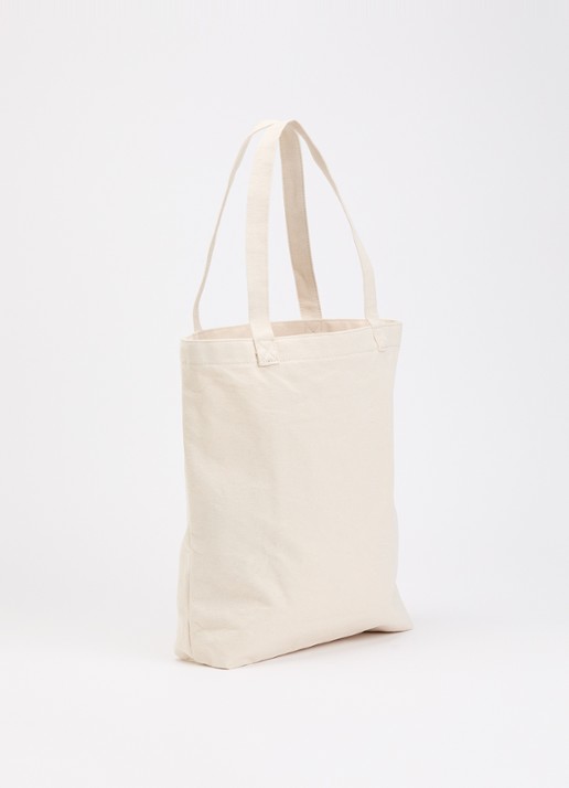 Levi's Oranges Workwear shopper van canvas met print - achterkant creme