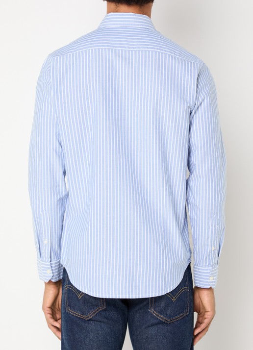 Levi's Overhemd met streepprint - achterkant 2 blauwgrijs